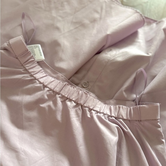 Uniqlo women’s high waist cotton blend lilac skirt (size M) - Picture 4 of 4